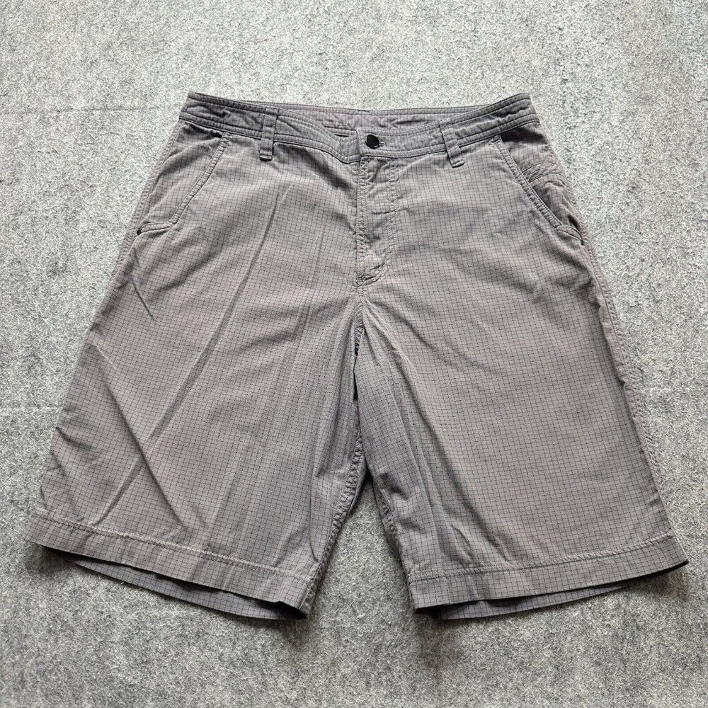 lululemon athletica Men's Brown-Gray Flat Front Shorts